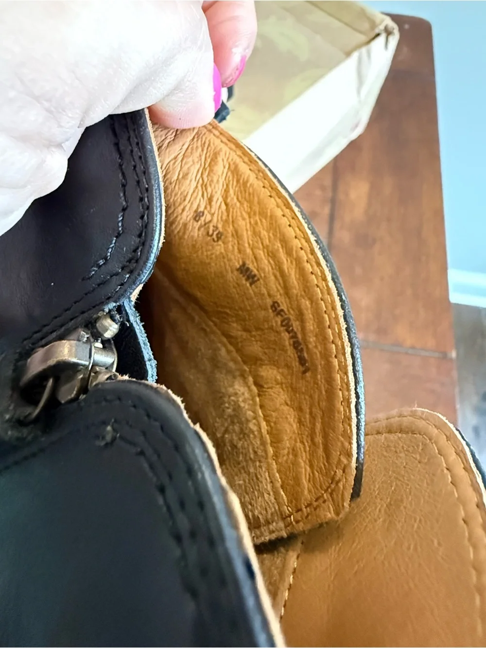 Sofft Black Leather Ankle Boots with Side Buckle
